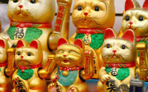 Maneki Neko -Statue traditionnel japonaise