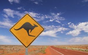 Desert centre rouge de l'Australie