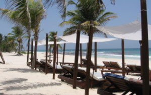 Plage Tulum à Riviera Maya Mexique