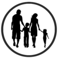 icone silhouette famille 2 Cadeaux Montréal Profil Famille