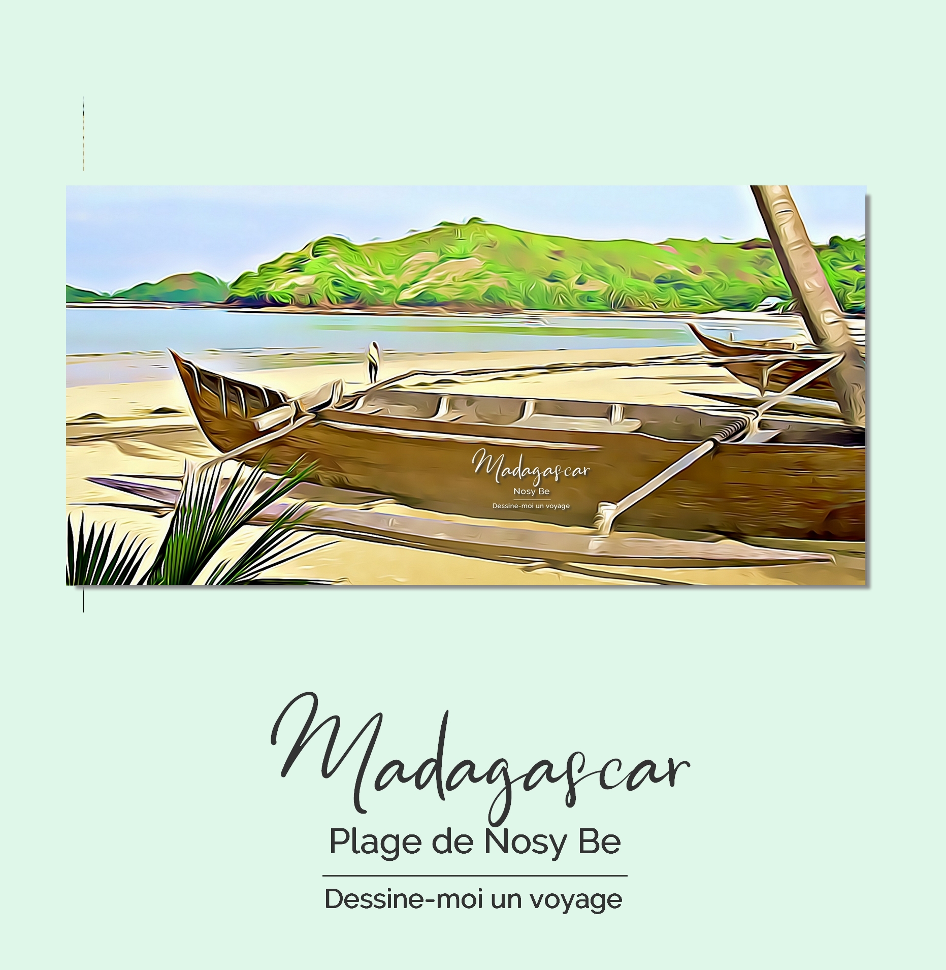 Tableau personnalisé panoramique Madagascar