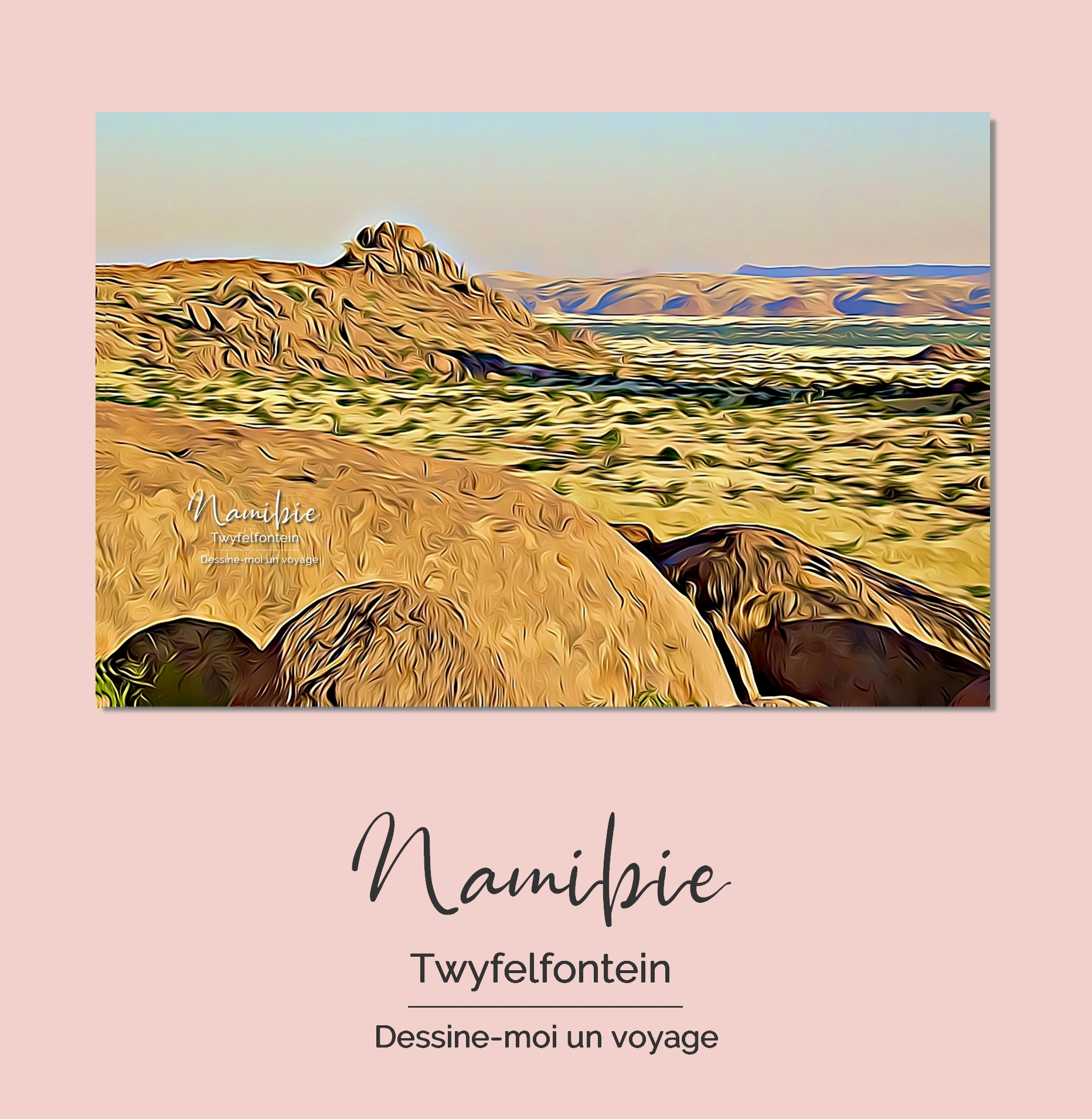Tableau personnalisé paysage Namibie