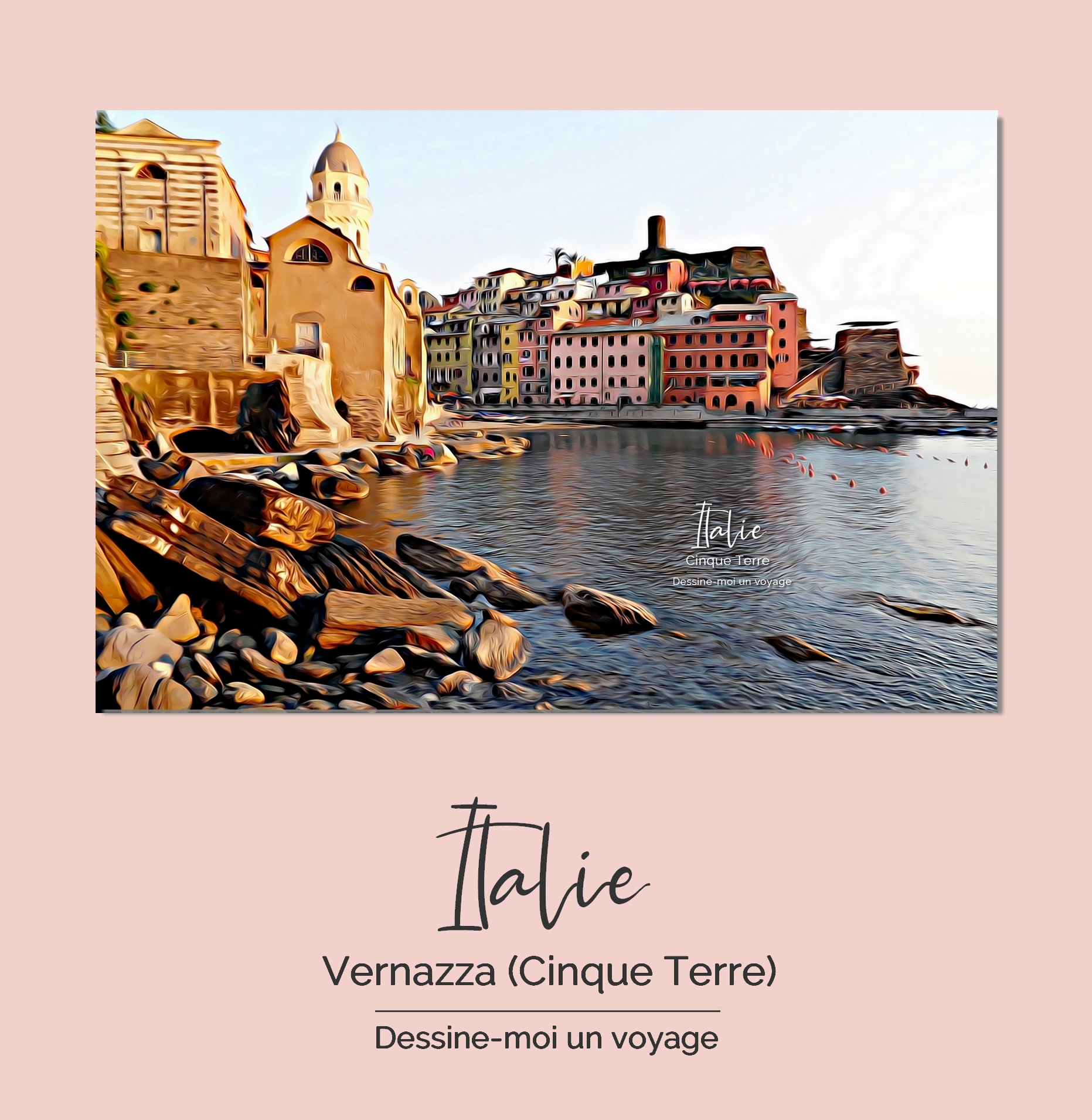 Tableau personnalisé paysage Italie